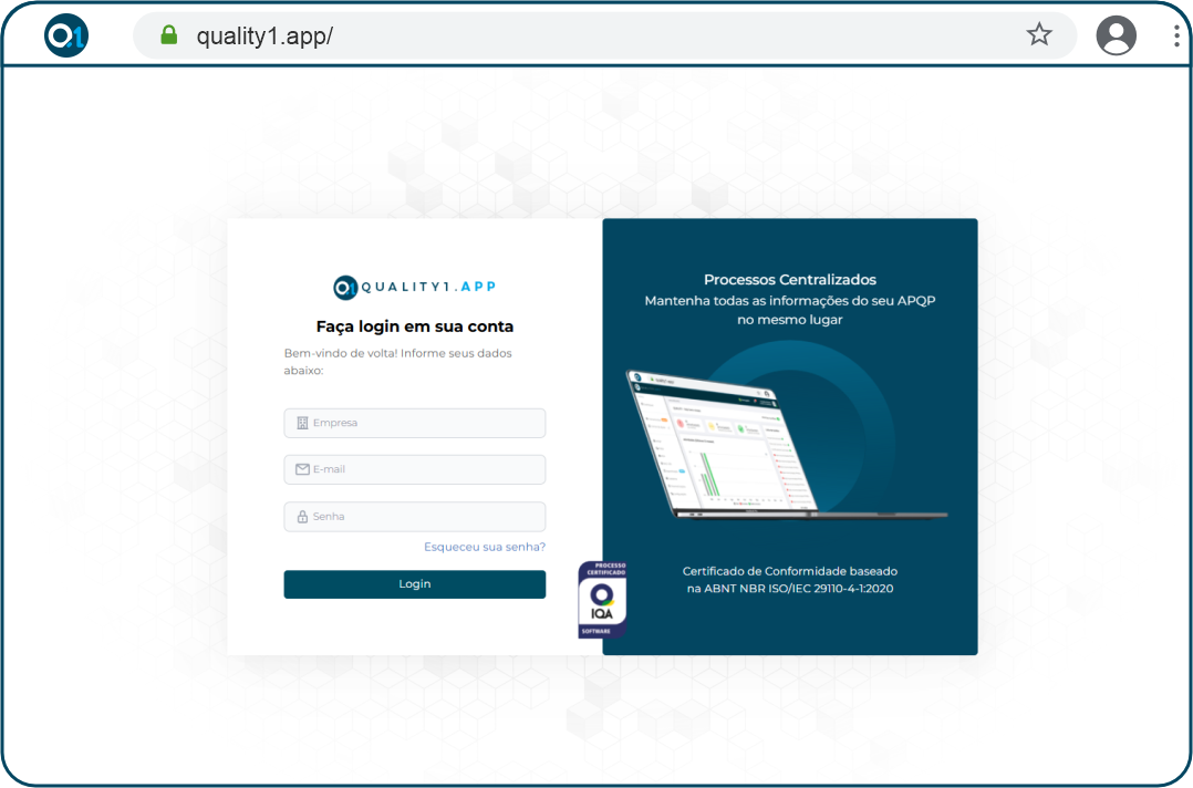 QualityManager - Login